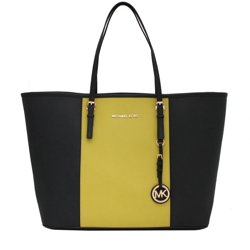 Michael Kors Jet Set Travel Center Saffiano Leather Tote & Wallet NWOT - Picture 2 of 16